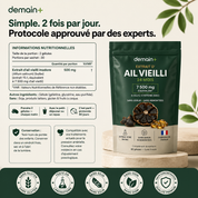 Extrait Naturel d'Ail Vieilli — Tension, Cholestérol & Bien-être global